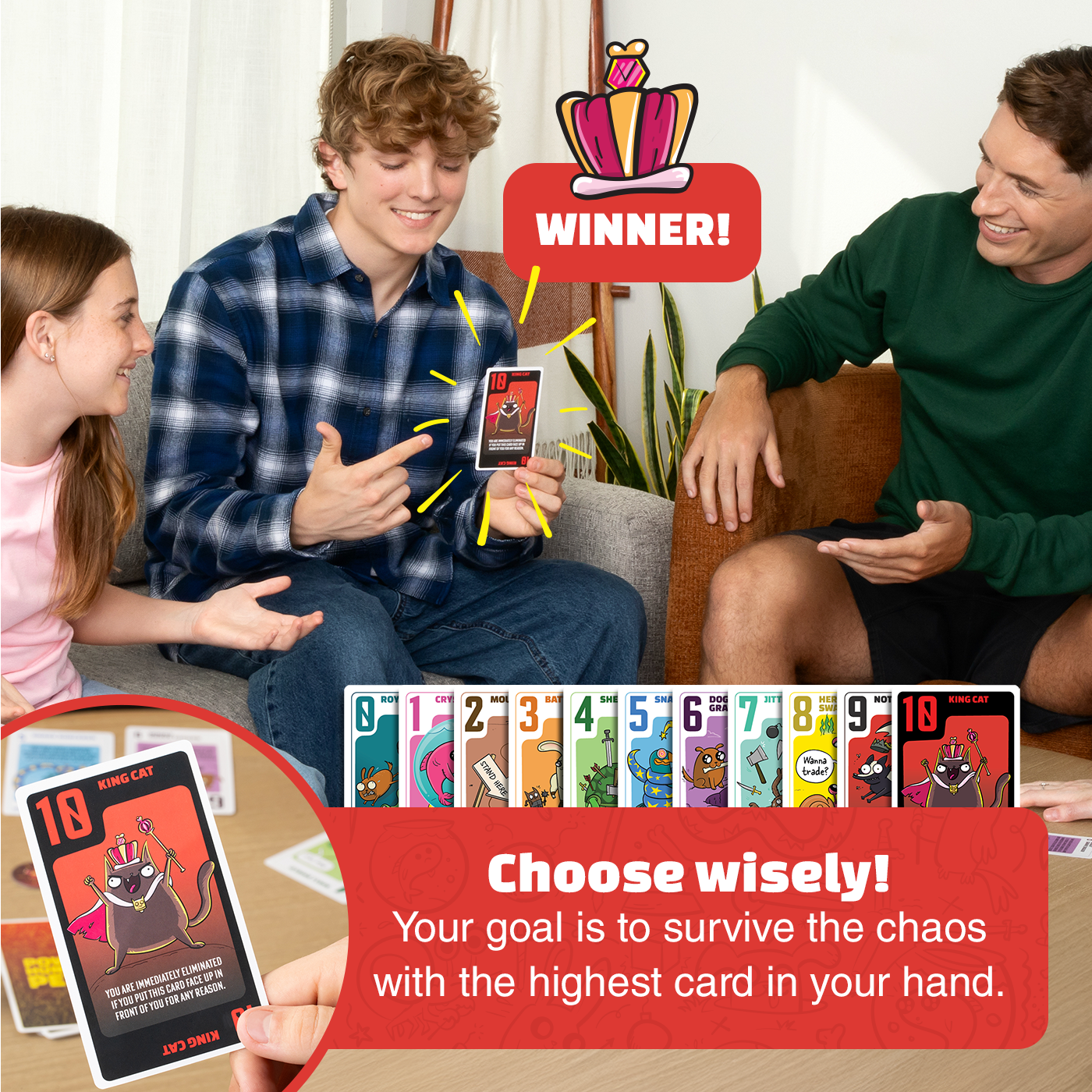 Power Hungry Pets - Trò chơi thẻ bài chiến thuật - Exploding Kittens