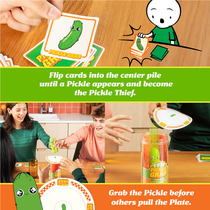 Pickle Grab - Trò chơi phản xạ thẻ bài tiệc tùng - Exploding Kittens