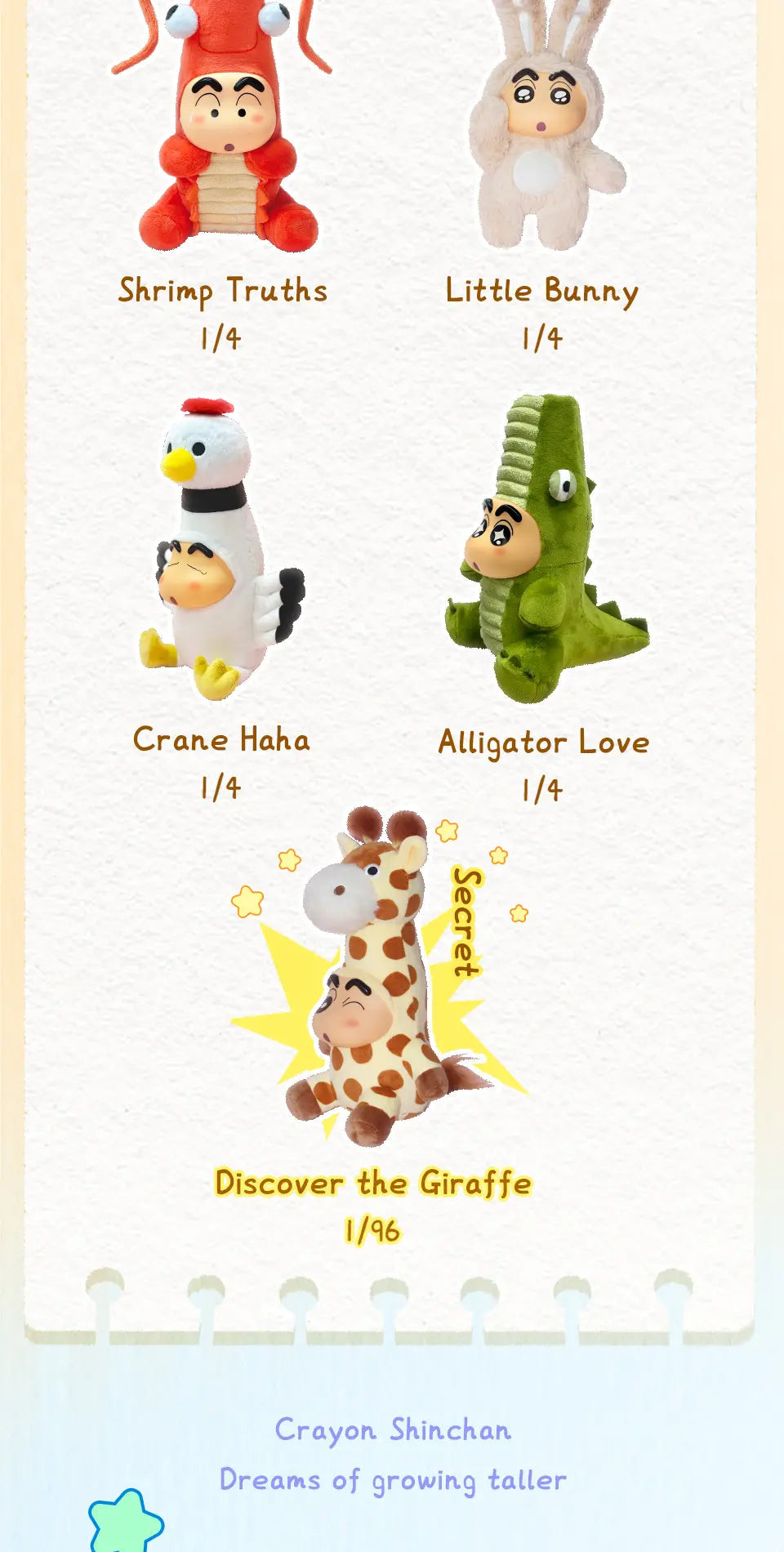 Crayon Shinchan Growing Fun Blind Box - Mô hình Art Toy Blind Box - 52TOYS