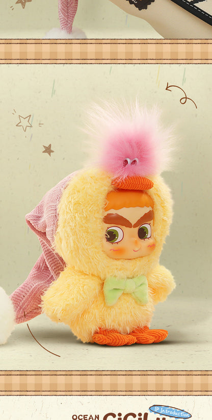 CICILU HUGGY DUCKY PLUSH KEYCHAIN - Móc khóa gấu bông Blind Box - 52TOYS