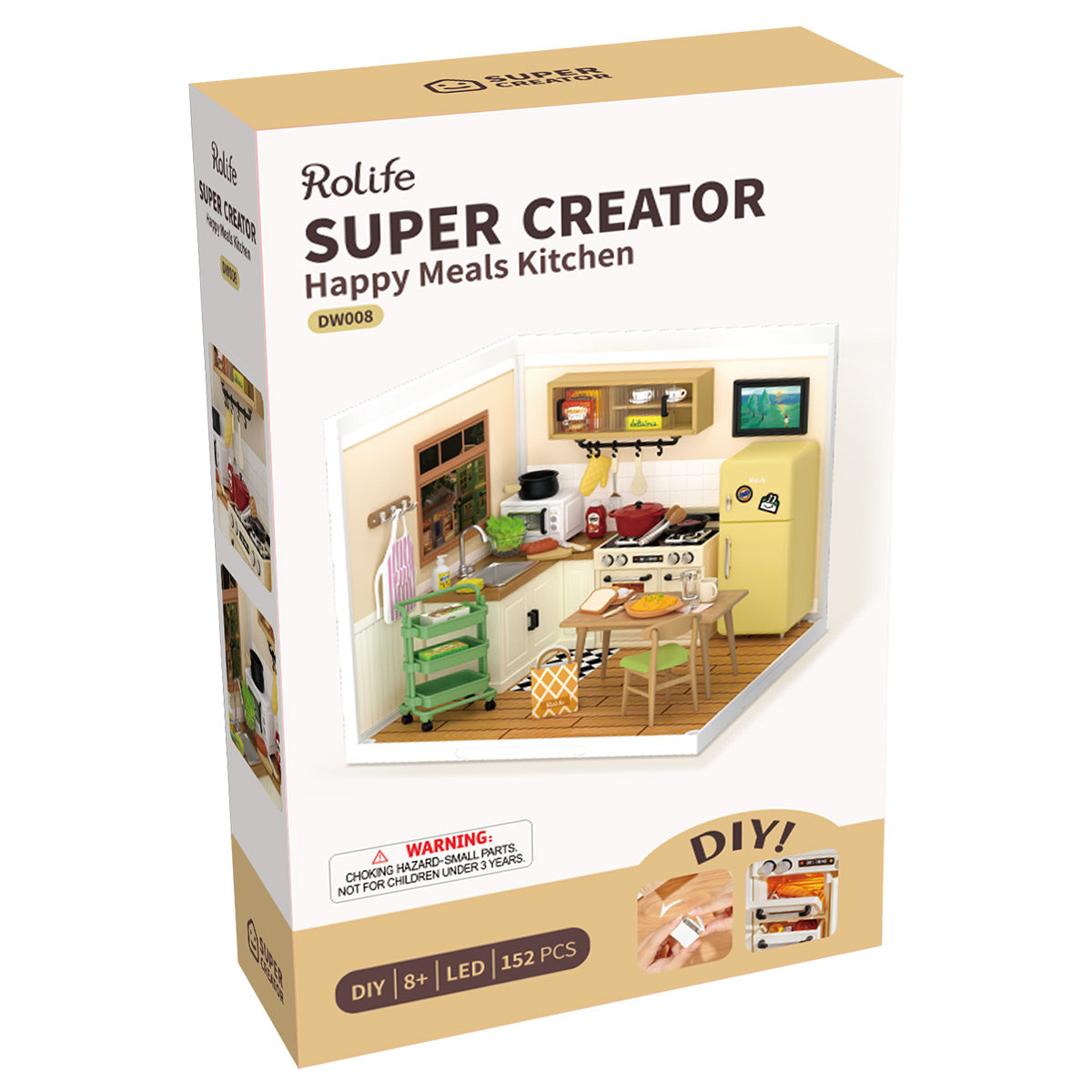 Rolife Happy Meals Kitchen DW008 - Mô hình nhà bếp thu nhỏ Super Creator - Rolife