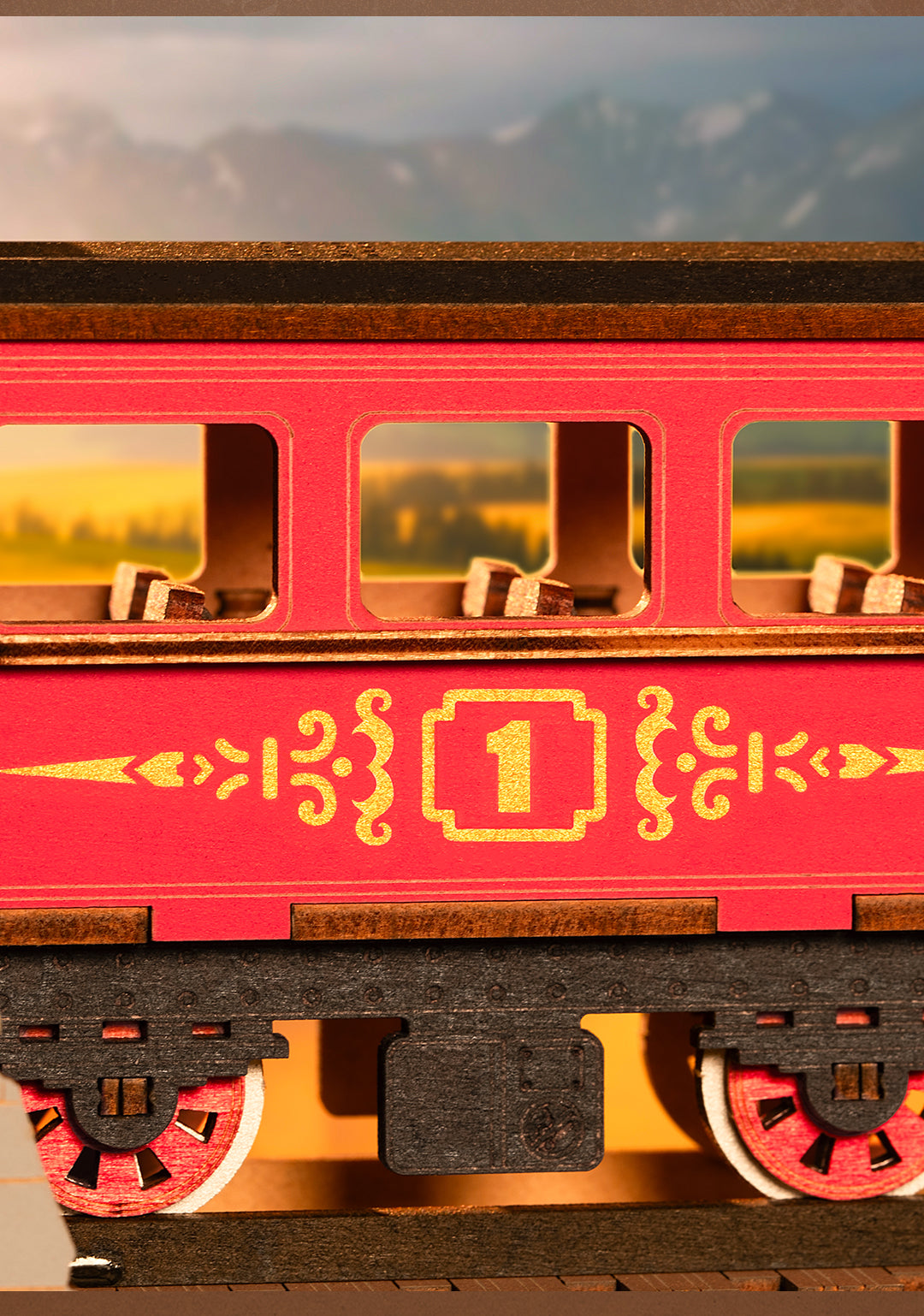 Rolife DIY Book Nook - Century Train TGE01 - Mô hình lắp ráp nhà gỗ Shelf Insert - Rolife