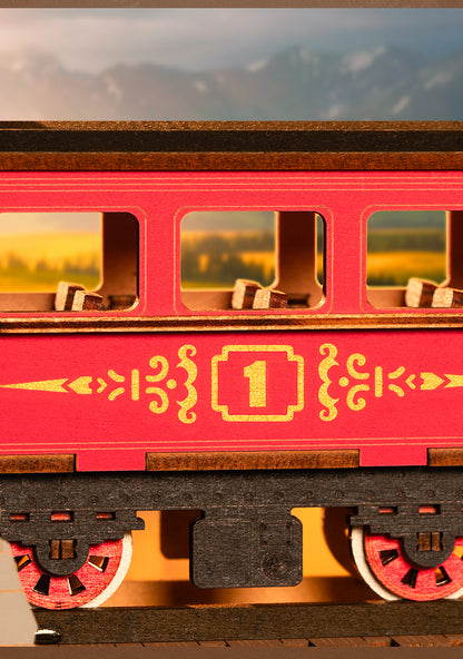 Rolife DIY Book Nook - Century Train TGE01 - Mô hình lắp ráp nhà gỗ Shelf Insert - Rolife