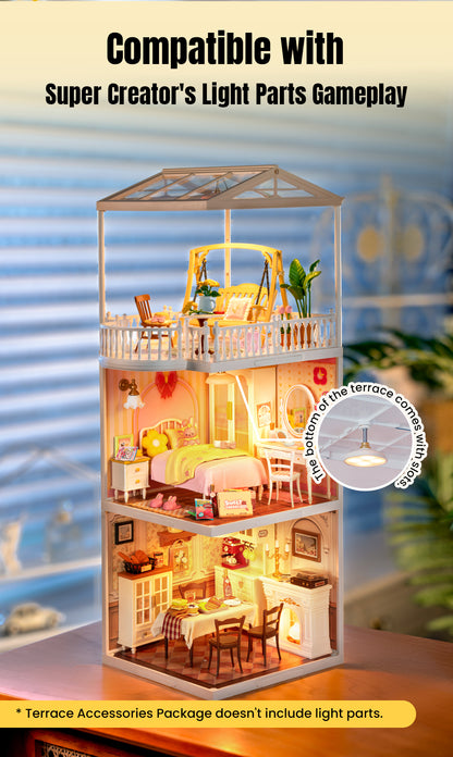 Rolife Super Creator Series - 6 in 1 Six Grid - Mô hình nhà gỗ DIY thu nhỏ - Rolife