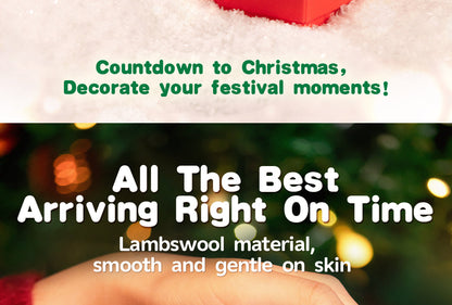 Rolife Christmas Bear Plush Pendant MN002 - Móc khóa gấu bông Giáng sinh - Rolife