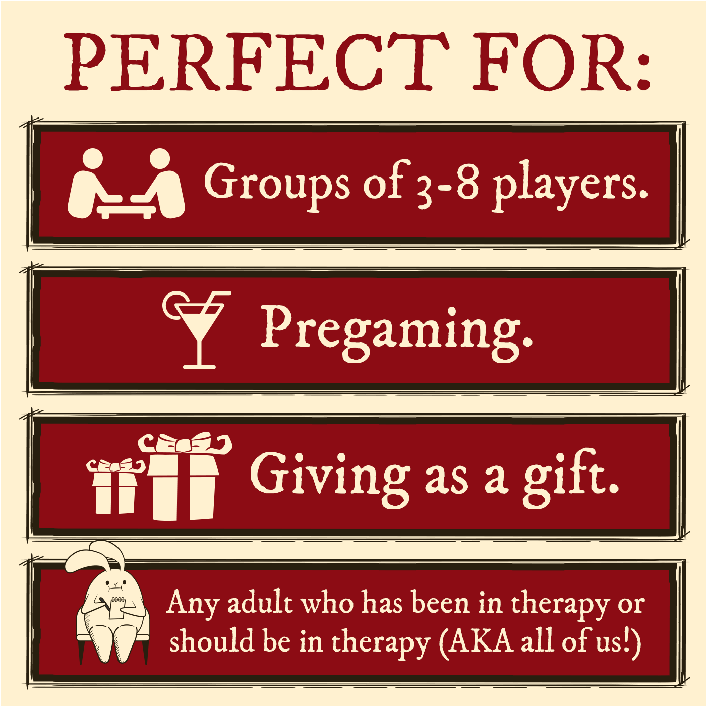 Horrible Therapist (Base Edition) - Trò chơi thẻ bài hài hước người lớn - Exploding Kittens