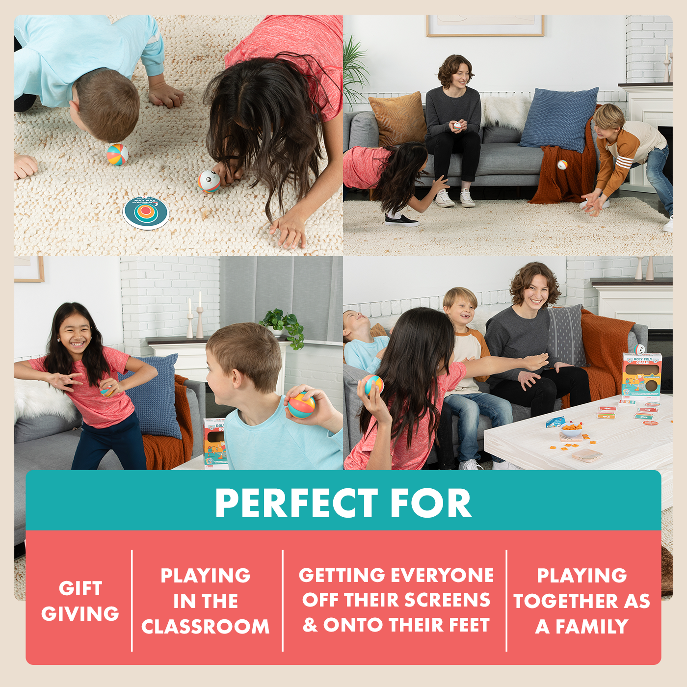 Roly Poly Goalie - Trò chơi thẻ bài vận động gia đình - Exploding Kittens