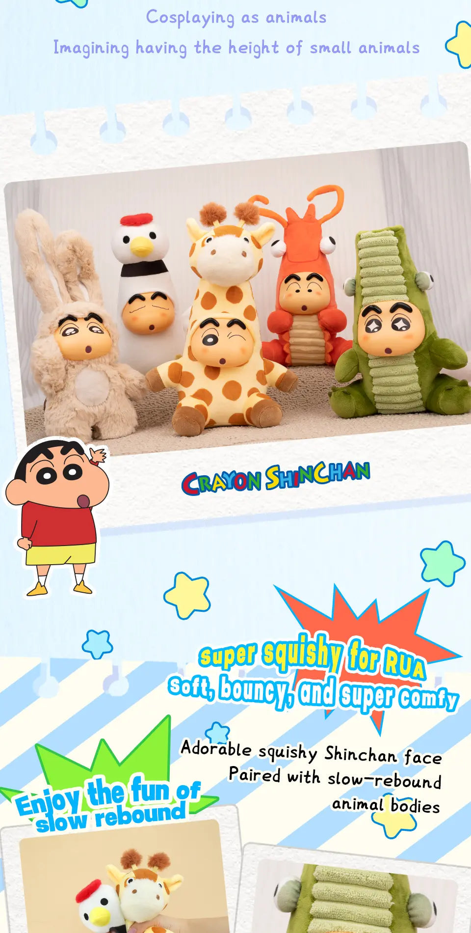 Crayon Shinchan Growing Fun Blind Box - Mô hình Art Toy Blind Box - 52TOYS