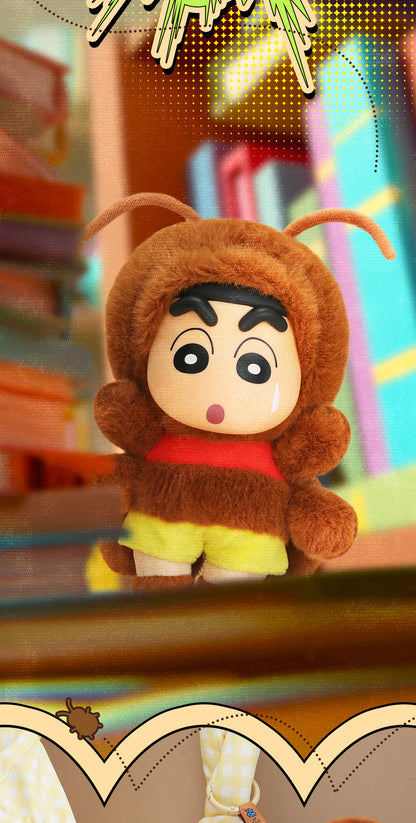 CRAYON SHINCHAN - HERE COMES YOUR JOHNNY PLUSH KEYCHAIN - Móc khóa bông Art Toy - 52TOYS