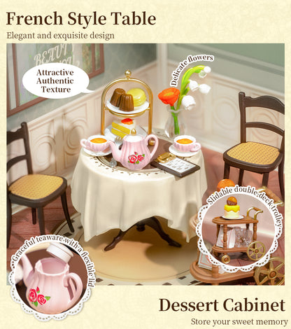 Rolife Sweet Sips Tea DW011 - Mô hình tiệm trà thu nhỏ Super Creator - Rolife