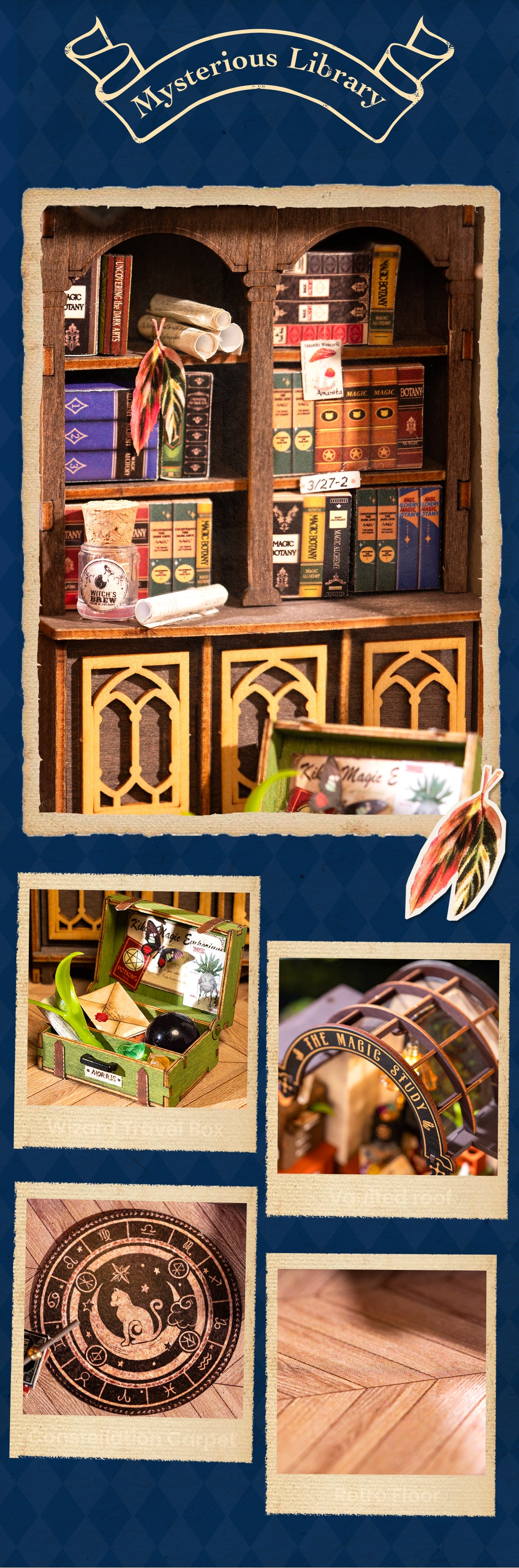 Rolife DIY Miniature House - The Magic Study DG166 - Mô hình nhà gỗ mini phù thủy - Rolife