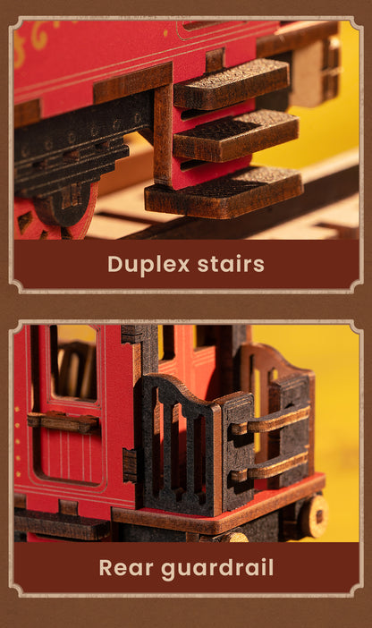 Rolife DIY Book Nook - Century Train TGE01 - Mô hình lắp ráp nhà gỗ Shelf Insert - Rolife