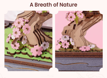Rolife 3D Wooden Puzzle - Sakura Bonsai TG415 - Mô hình lắp ráp gỗ 3D - Rolife