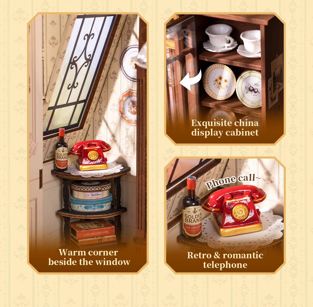 Catherine's Living Room DG175 - Mô hình nhà gỗ tí hon DIY - Rolife