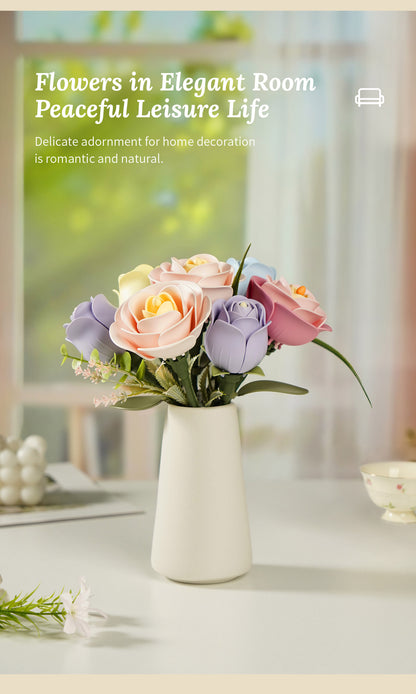 ROKR Single Flower Floral Art DIY 3D Puzzle - Mô Hình Lắp Ráp Gỗ 3D Hình Hoa - Rolife