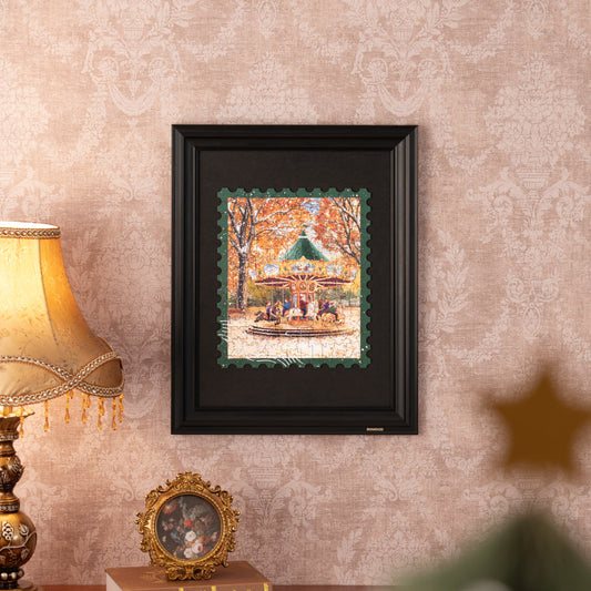 Rowood Golden Autumn Carousel Wooden Jigsaw Puzzle TA008 - Mô hình lắp ráp gỗ 3D Vòng quay ngựa gỗ - Rolife