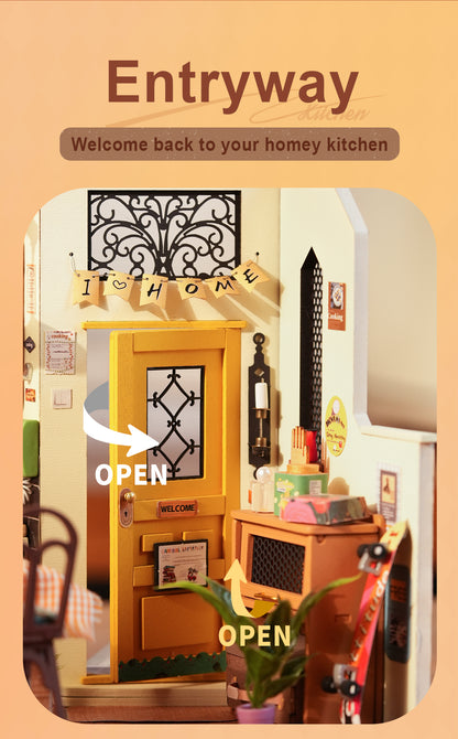 Rolife DIY Miniature House - Cozy Kitchen DG159 - Mô hình nhà gỗ tí hon DIY - Rolife DG159