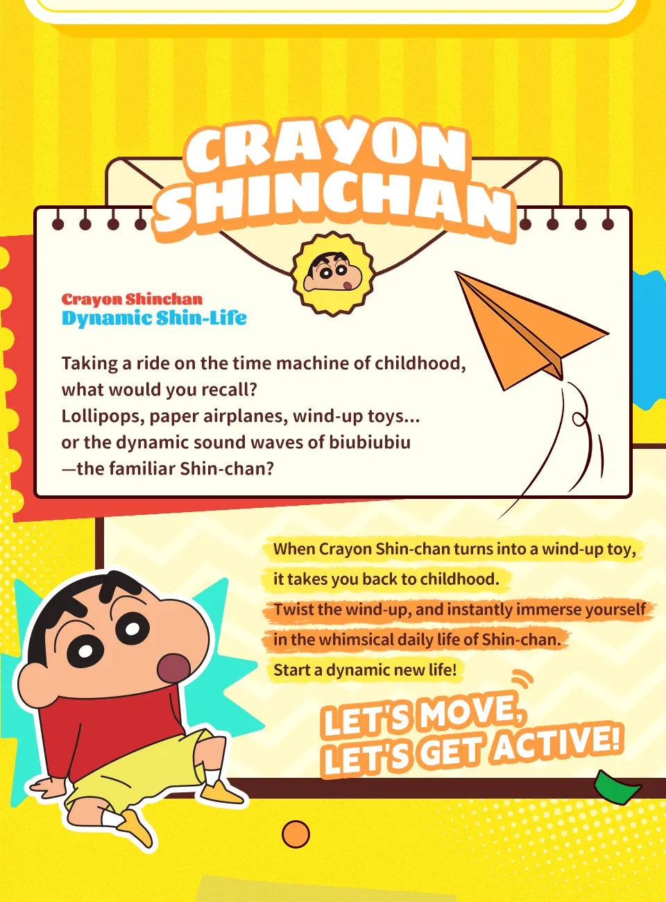 CRAYON SHINCHAN DYNAMIC SHIN-LIFE - Mô hình Blind Box Shin Cậu Bé Bút Chì - 52TOYS