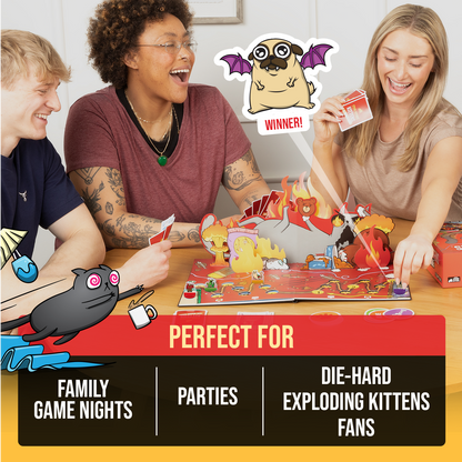 Exploding Kittens: The Board Game (Super Fan Edition) - Board Game Tiệc Tùng Chiến Thuật - Exploding Kittens