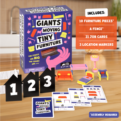 Giants Moving Tiny Furniture - Board game vận chuyển tí hon - Exploding Kittens