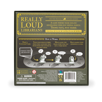 Really Loud Librarians - Board Game Tiệc Tùng Đấu Chữ - Exploding Kittens