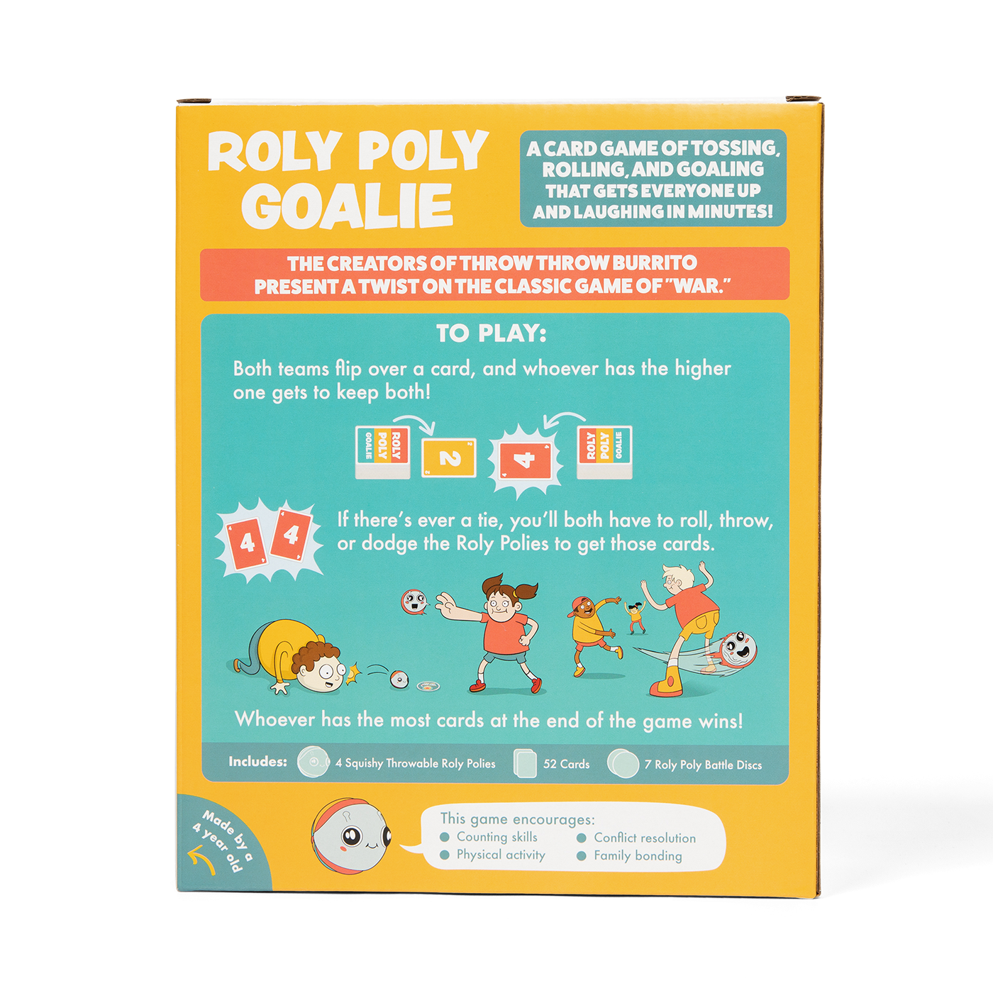 Roly Poly Goalie - Trò chơi thẻ bài vận động gia đình - Exploding Kittens