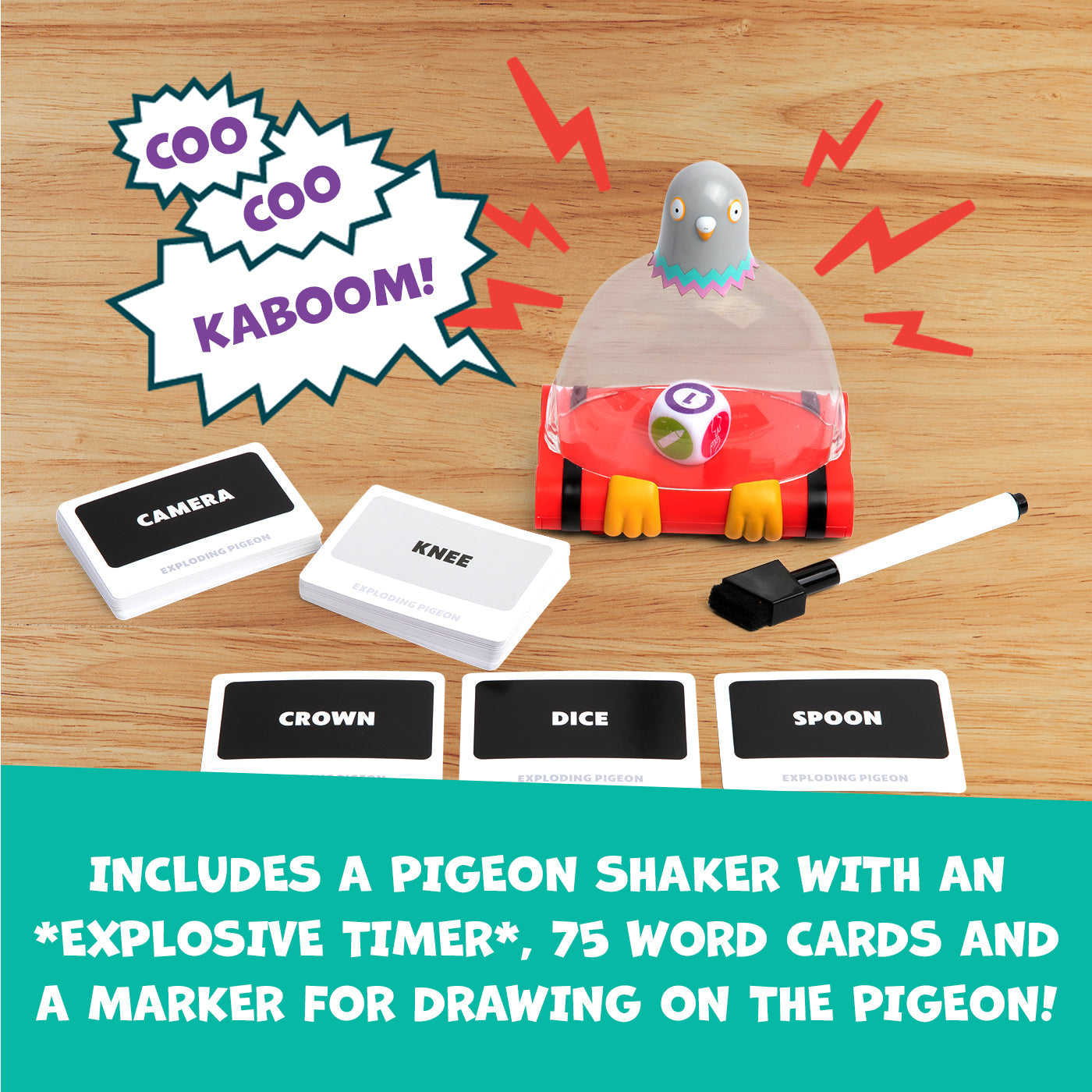 Exploding Pigeon - Board Game Tiệc Tùng Vui Nhộn - Exploding Kittens - Hình ảnh bổ sung 5