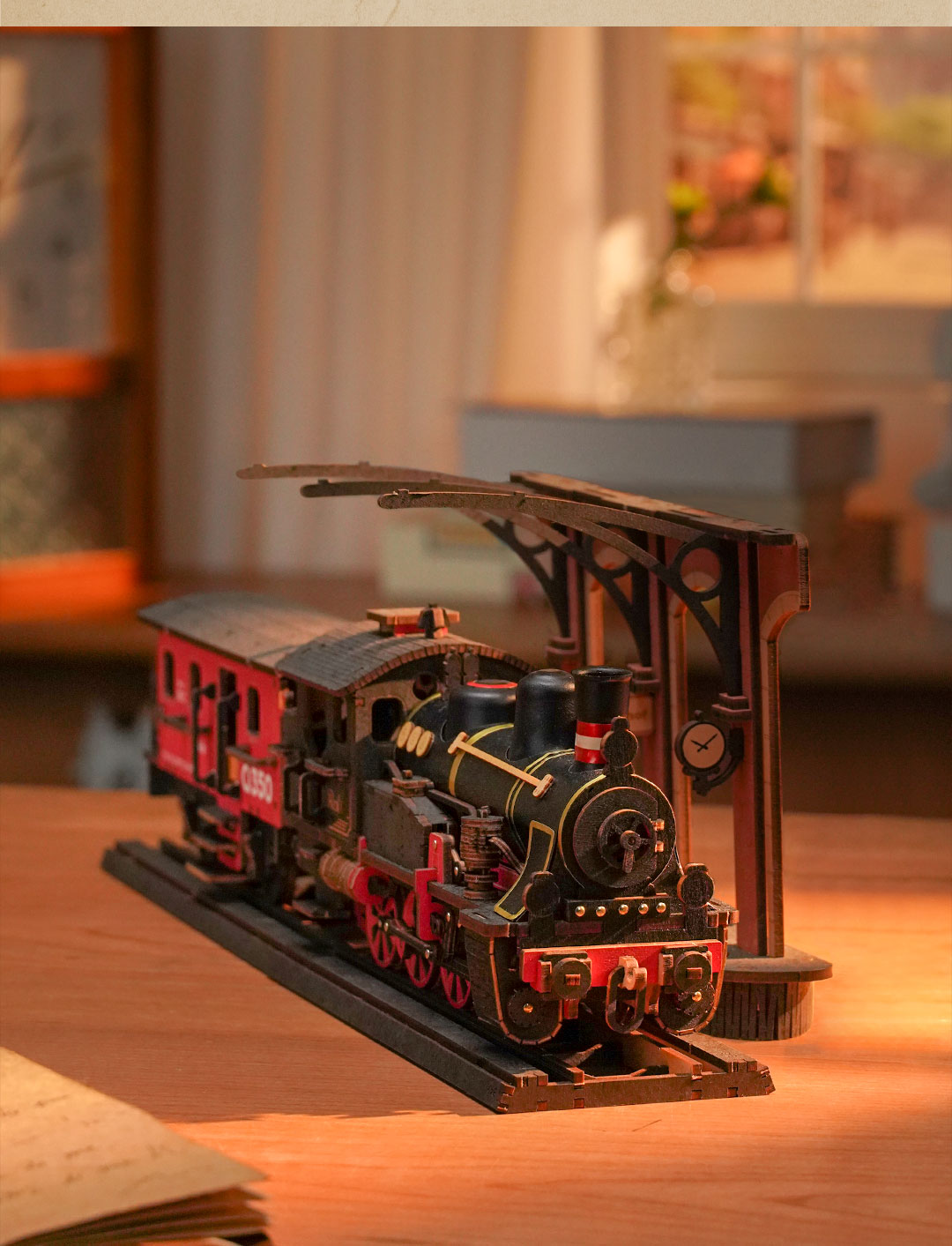 Rolife 3D Wooden Puzzle - Steam Journey TGS01 - Mô hình gỗ 3D đầu tàu hơi nước - Rolife