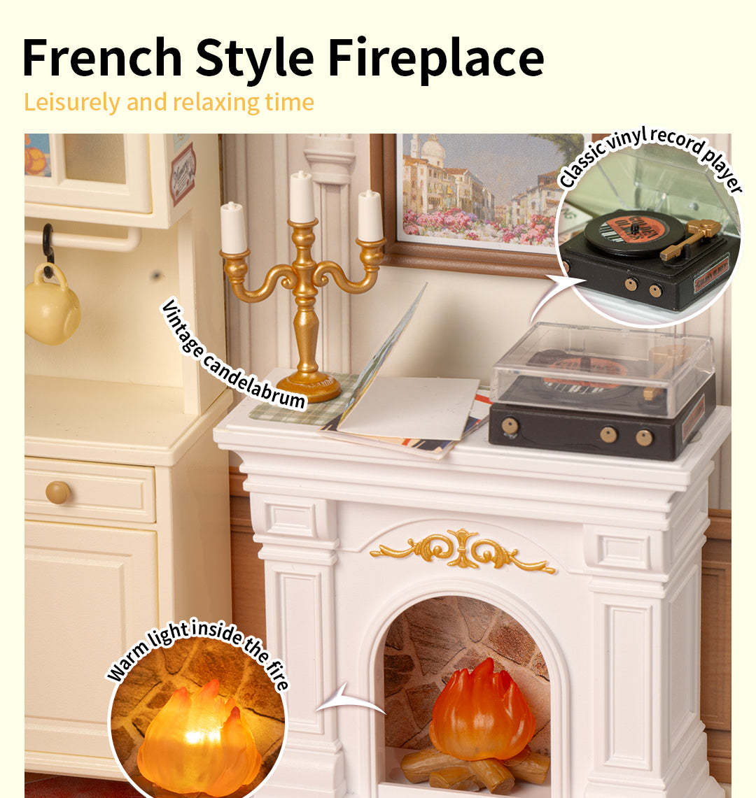 Rolife Warm Dining Room DW015B - Nhà mô hình mini lắp ráp - Super Creator Series