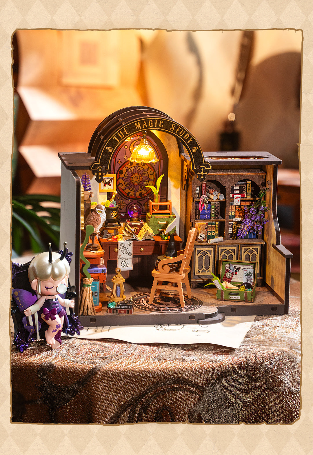 Rolife DIY Miniature House - The Magic Study DG166 - Mô hình nhà gỗ mini phù thủy - Rolife