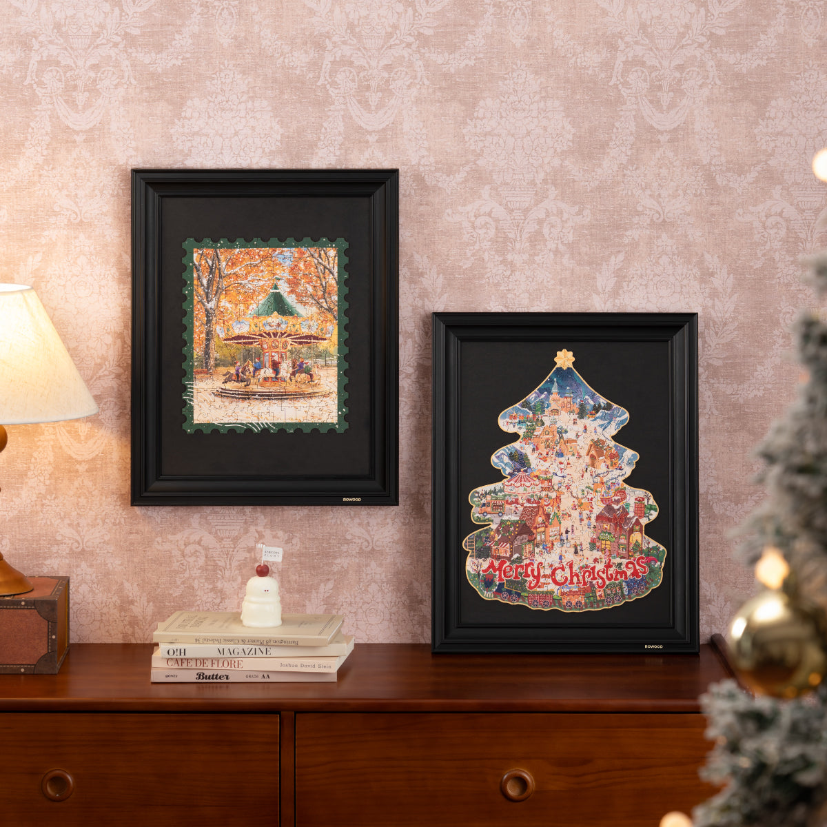 Rowood Christmas Town Wooden Jigsaw Puzzle TA007 - Xếp hình gỗ 3D trí tuệ - Rolife