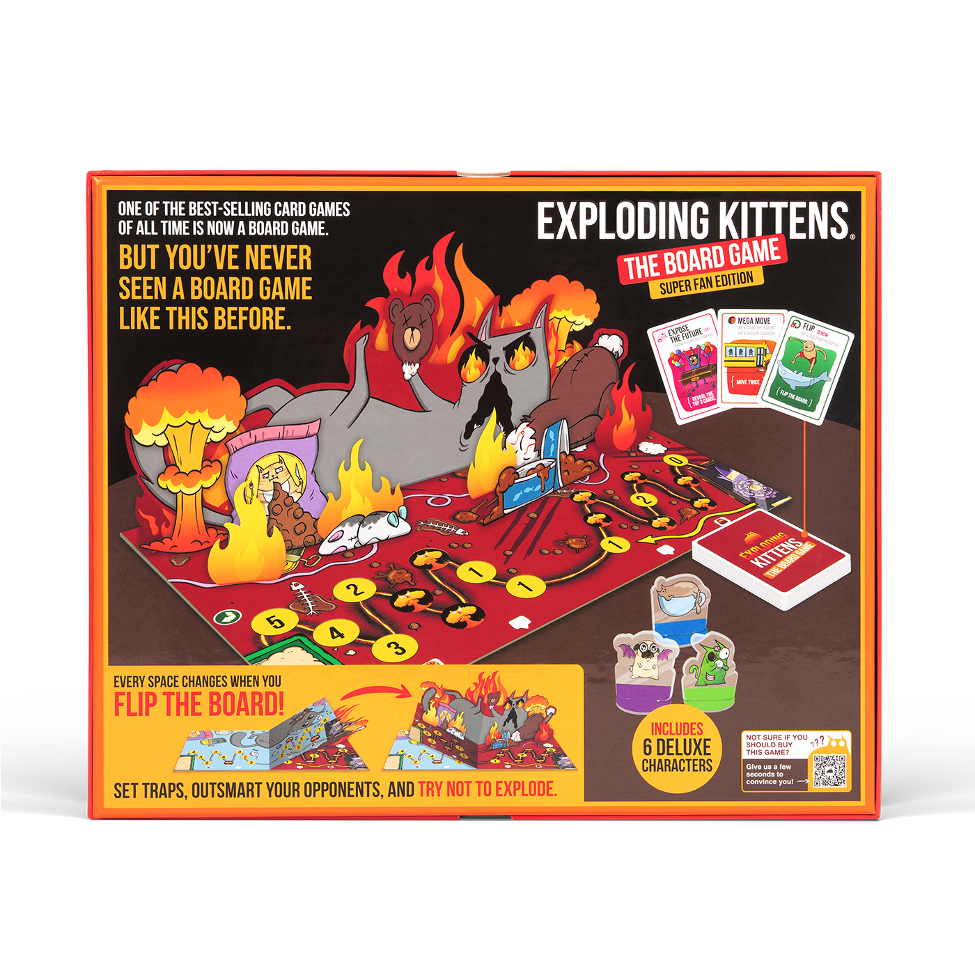 Exploding Kittens: The Board Game (Super Fan Edition) - Board Game Tiệc Tùng Chiến Thuật - Exploding Kittens
