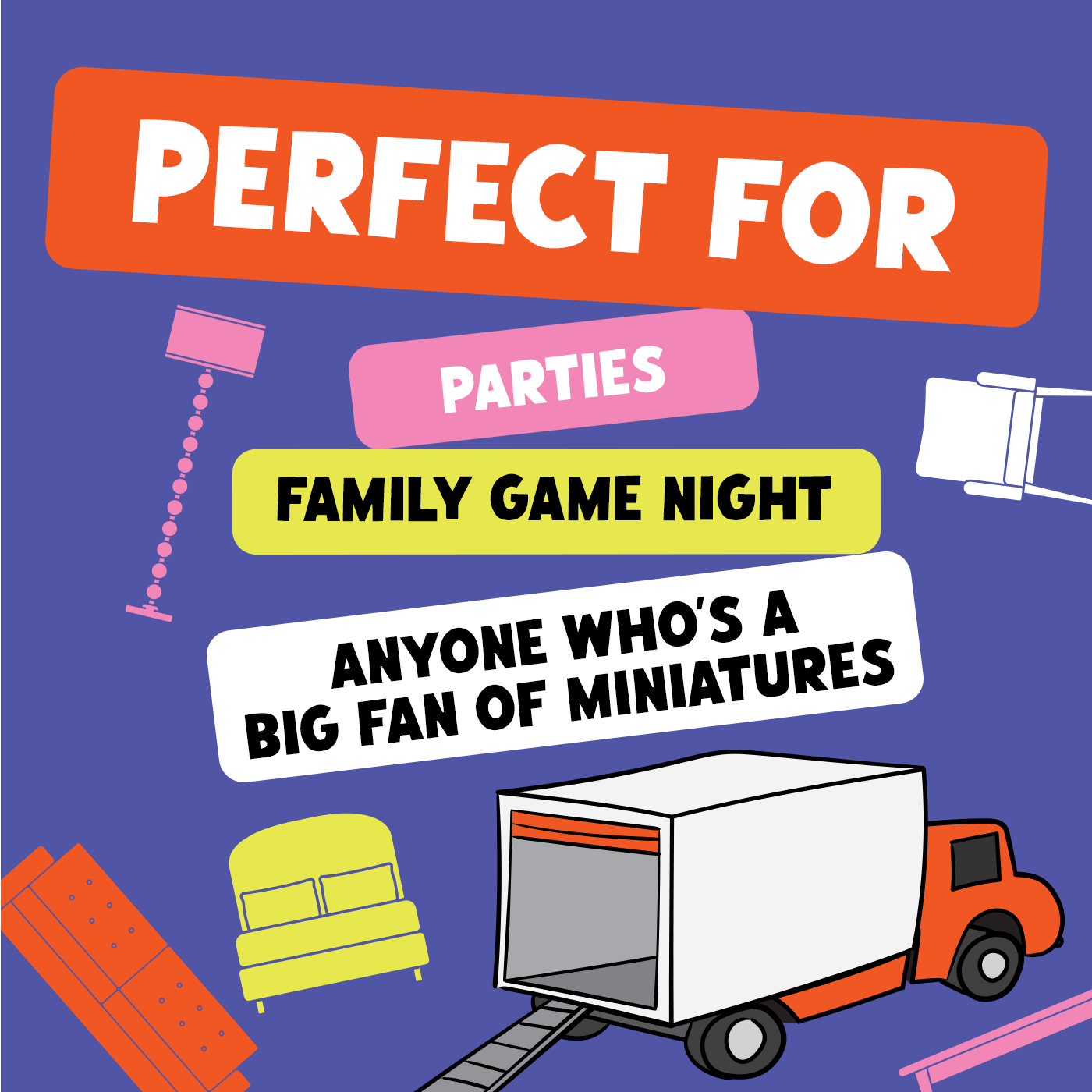 Giants Moving Tiny Furniture - Board game vận chuyển tí hon - Exploding Kittens