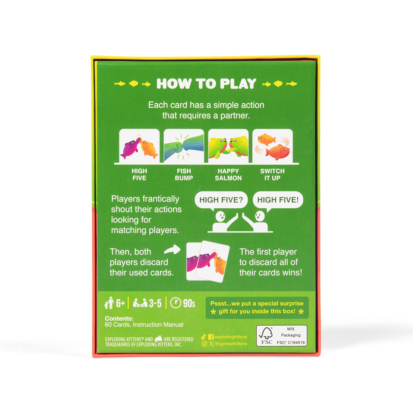 Happy Salmon Grab & Game Edition - Trò chơi thẻ bài tốc độ - Exploding Kittens