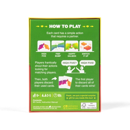 Happy Salmon Grab & Game Edition - Trò chơi thẻ bài tốc độ - Exploding Kittens