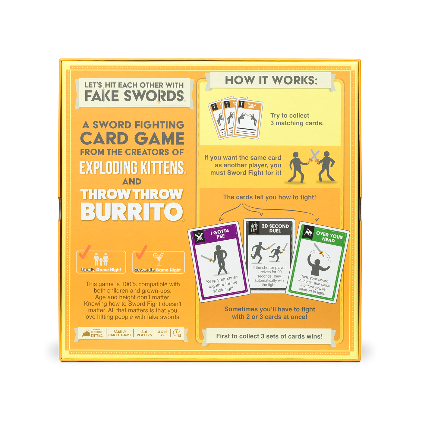 Let's Hit Each Other With Fake Swords - Trò chơi thẻ bài đối kháng - Exploding Kittens