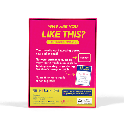Why Are You Like This? Grab & Game (Date Night Edition) - Board Game Đoán Từ Cặp Đôi - Exploding Kittens