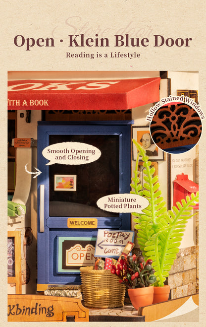Rolife DIY Miniature House Kit - Corner Bookstore DG164 - Mô hình nhà gỗ tí hon - Rolife
