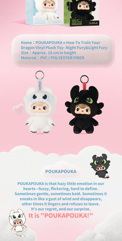 POUKAPOUKA x HOW TO TRAIN YOUR DRAGON - LIGHT FURY, VINYL PLUSH TOY - Thú nhồi bông Vinyl - 52TOYS