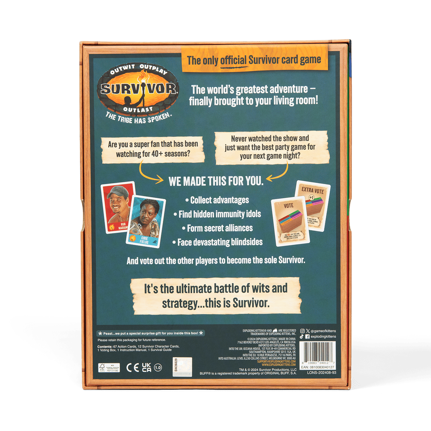 Survivor: The Tribe Has Spoken - Board Game Chiến Thuật - Exploding Kittens - Hình ảnh bổ sung 4