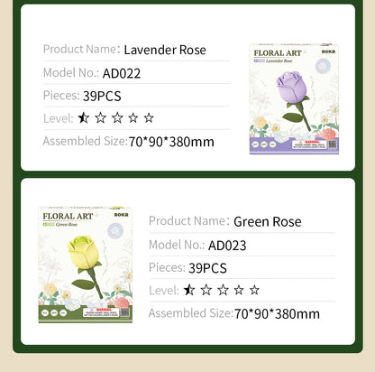 ROKR Single Flower Floral Art DIY 3D Puzzle - Mô Hình Lắp Ráp Gỗ 3D Hình Hoa - Rolife