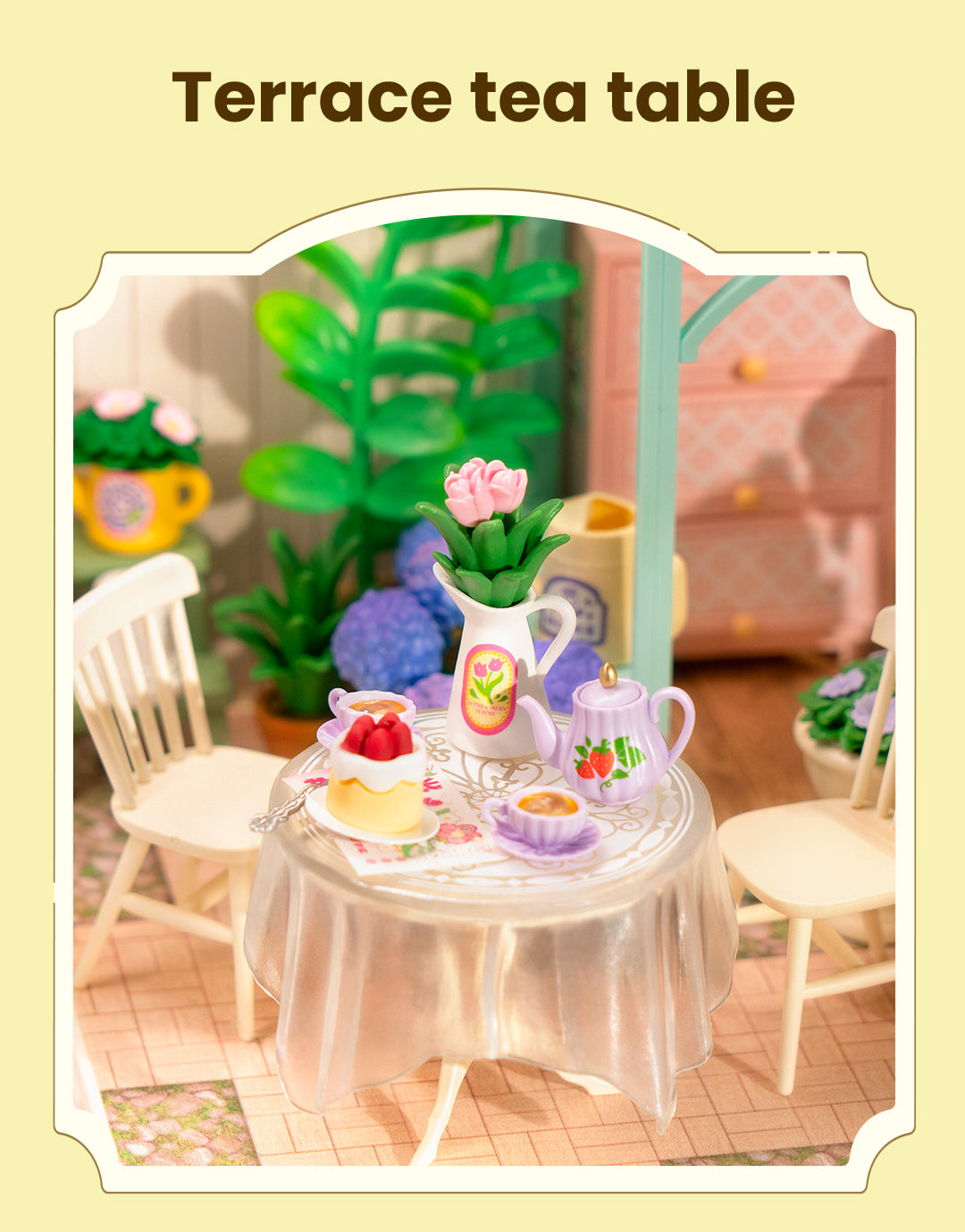 Rolife Blooming Tea Garden DW013B - Mô hình nhà mini lắp ghép nhựa - Super Creator Series