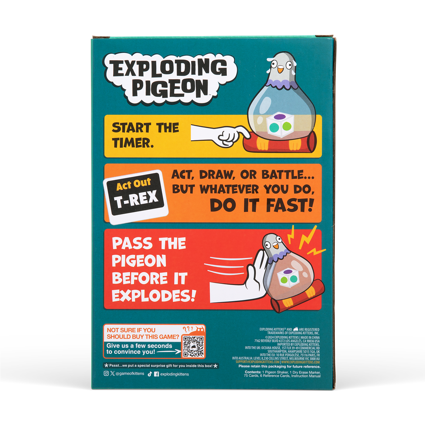 Exploding Pigeon - Trò chơi tiệc tùng bùng nổ - Exploding Kittens