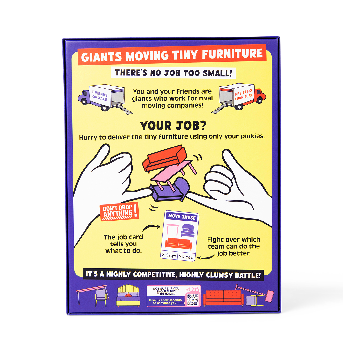 Giants Moving Tiny Furniture - Board game vận chuyển tí hon - Exploding Kittens