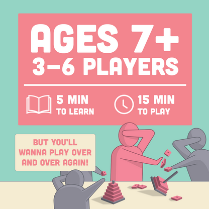 Hand-To-Hand Wombat - Board game tiệc tùng xây tháp bịt mắt - Exploding Kittens