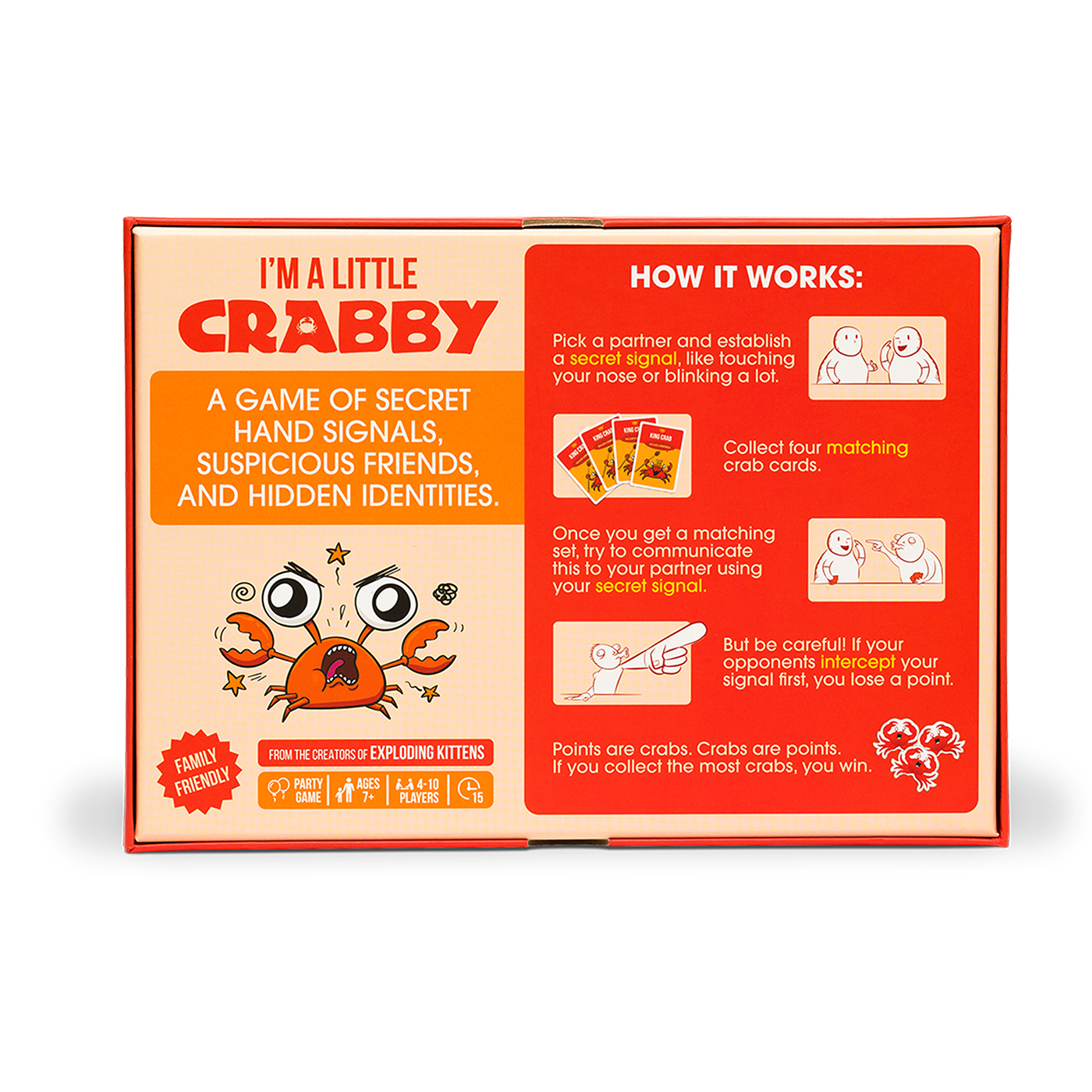 I'm A Little Crabby - Trò chơi thẻ bài ẩn danh tiệc tùng - Exploding Kittens