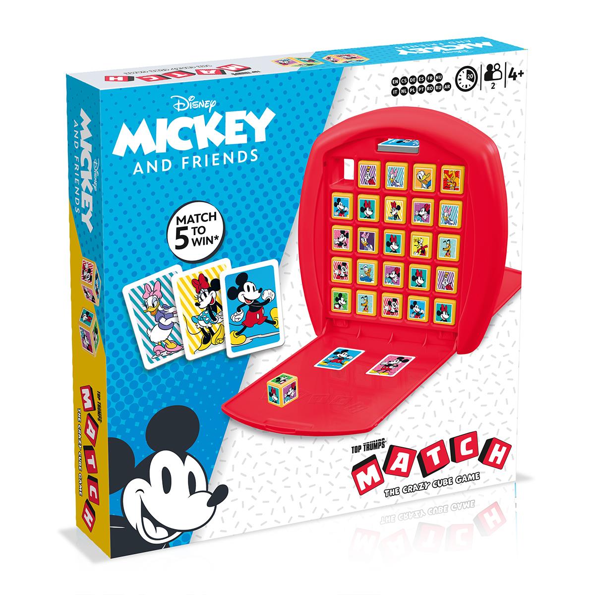 Mickey & Friends Top Trumps Match - The Crazy Cube Game | Trò Chơi Xếp Khối Disney | Winning Moves - Hình ảnh sản phẩm