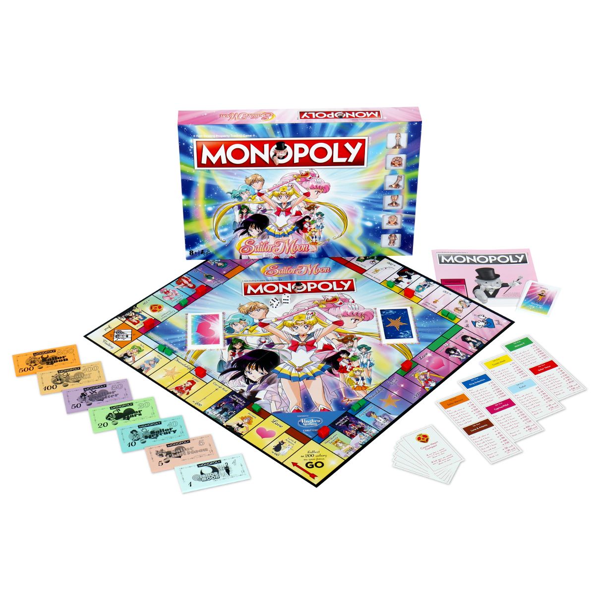 Sailor Moon Monopoly Board Game - Cờ Tỷ Phú Thủy Thủ Mặt Trăng - Winning Moves - Hình ảnh chi tiết 2