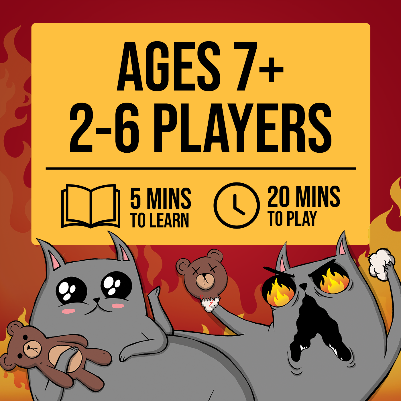 Exploding Kittens: The Board Game - Trò chơi Bàn cờ Mèo Nổ Lật Bảng Pop-up - Exploding Kittens - Góc nhìn khác 3