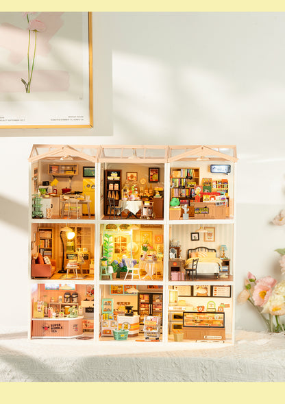 Rolife Blooming Tea Garden DW013B - Mô hình nhà mini lắp ghép nhựa - Super Creator Series